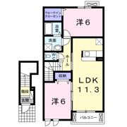 アンジュBの間取り画像