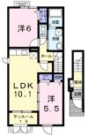 ハーヴェスト的場Ⅶの間取り画像