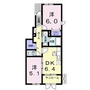 アッシュ5 Aの間取り画像