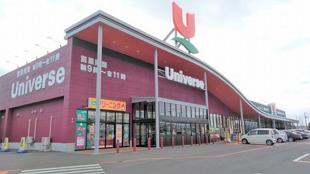 近くのユニバース花巻桜木店まで800m（徒歩10分）