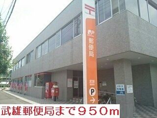 近くの郵便局まで950m（徒歩12分）