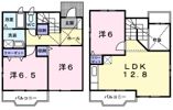 ユタカハイツ加賀田B棟の間取り画像