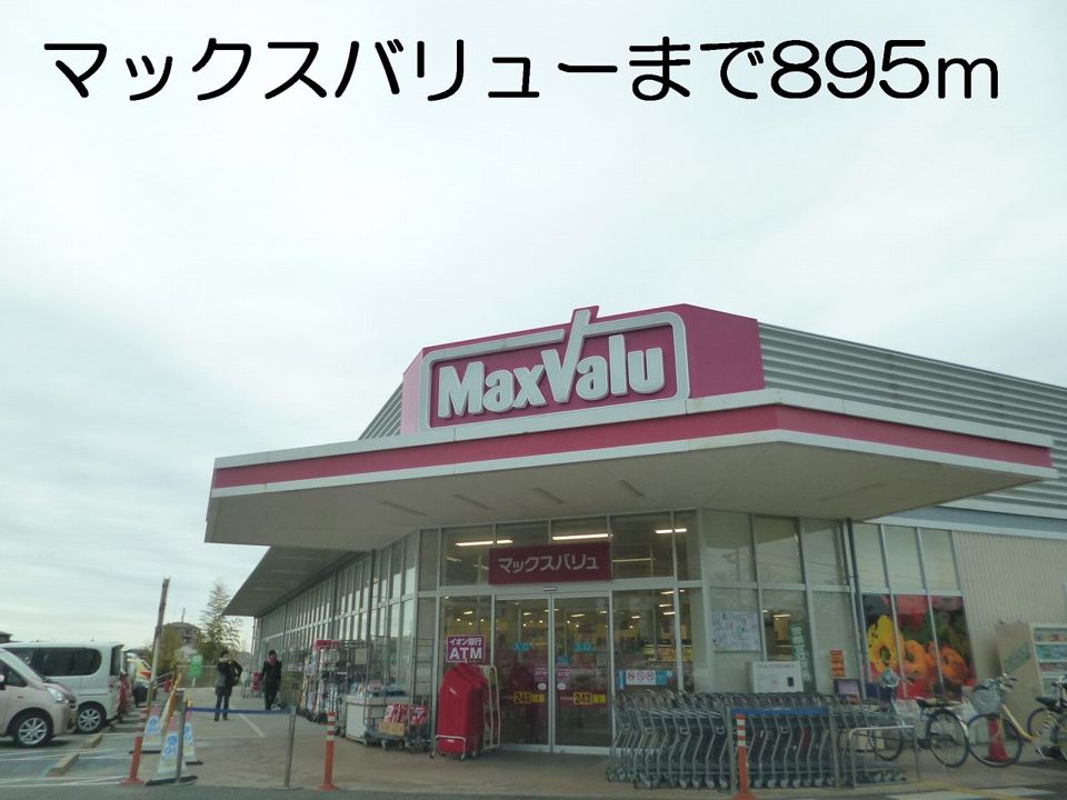 近くのマックスバリューまで895m(徒歩12分)