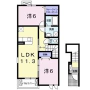 レオンⅡAの間取り画像