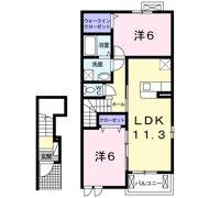 レオンⅡBの間取り画像