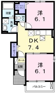 ノイ・ブリーゼ Ⅱの間取り画像