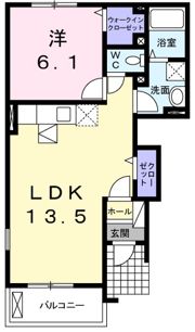 ソレイユ土山Ⅰの間取り画像