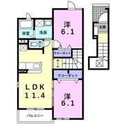プラシードⅡの間取り画像