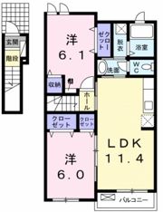 ベルグランドヴィラDの間取り画像