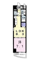パークサイド法円坂の間取り画像