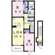 メリディオ Aの間取り画像