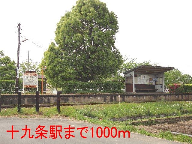近くの十九条駅まで1,000m（徒歩13分）