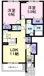 レジデンス 丸一の間取り画像