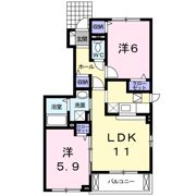 プラシードⅡの間取り画像