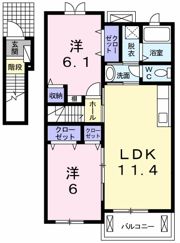 パーチェBの間取り画像