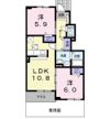 グラン フルール ジャルダンAの間取り画像