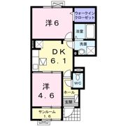 ヴィラ・清瀧 Aの間取り画像