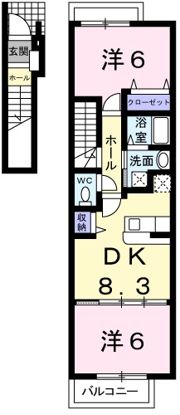 ソレイユⅢの間取り画像