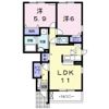 メゾンフローラⅡの間取り画像