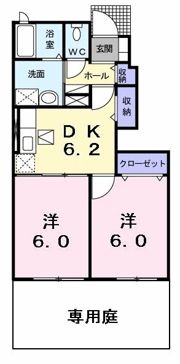 ビッグ シャトーEの間取り画像