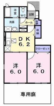 ビッグ シャトーEの間取り画像