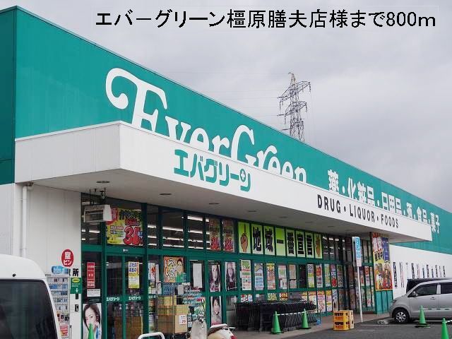 近くのエバーグリーン橿原膳夫店様まで800m（徒歩10分）