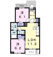 リバーサイドガーデンサウスヒルの間取り画像