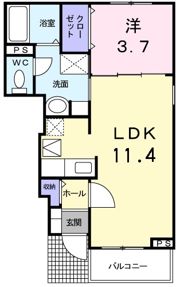K’sル・クープルⅢの間取り画像