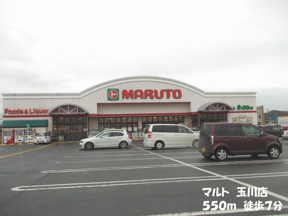 近くのマルト玉川店まで550m（徒歩7分）