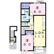 ラポールの間取り画像