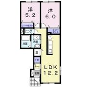 ラポールの間取り画像