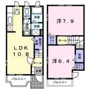 ブーゲンビレア ヒカルの間取り画像