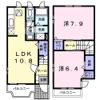 ブーゲンビレア ヒカルの間取り画像