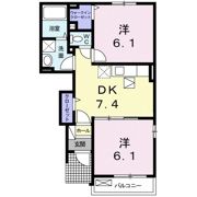 リバーサイド西浜Bの間取り画像