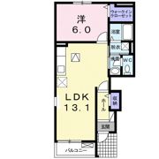 チャンティックⅢファイブテンDの間取り画像