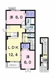イリス Bの間取り画像