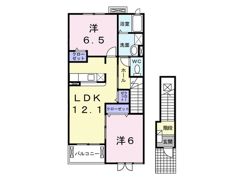 プレジールⅠの間取り画像