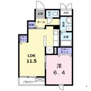 エレヴァート城南の間取り画像