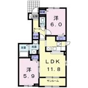 シャン・シャトー Ⅰの間取り画像