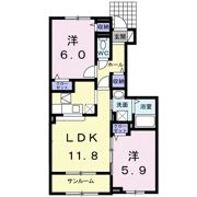 シャン・シャトー Ⅰの間取り画像