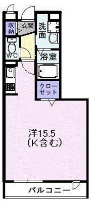 アンソレイエ Ⅰの間取り画像
