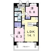 深志M．Oマンションの間取り画像