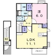 シャトレービサイド Aの間取り画像