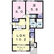 ピアチェーレCの間取り画像