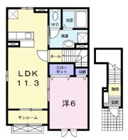 ラ・メールBの間取り画像