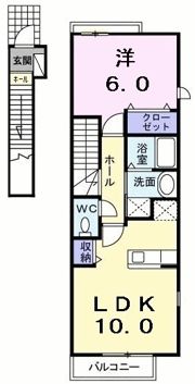 ポラリスⅢBの間取り画像