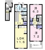 カレント・レジデンスの間取り画像