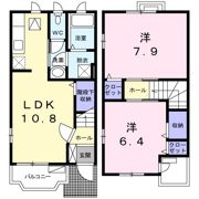 アサヒコーポFの間取り画像