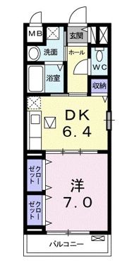 アベリア高倉の間取り画像