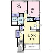 フィオーレYURI Ⅰの間取り画像